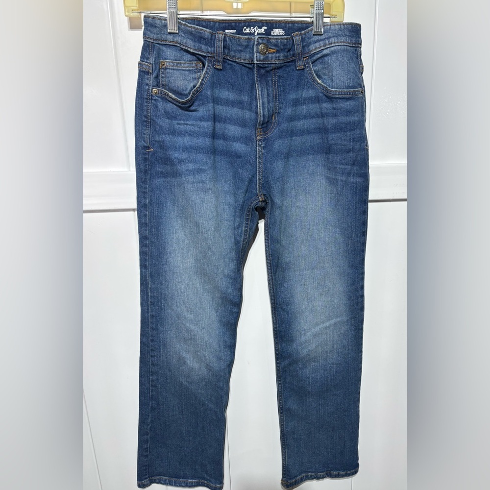Cat & Jack Young Mens bootcut blue jeans
